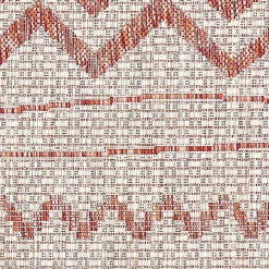 Geometric Stripe Sun Shower Outdoor Area Rug, 7x9