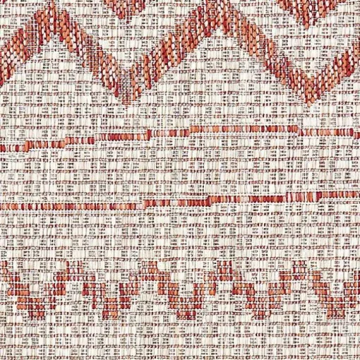 Geometric Stripe Sun Shower Outdoor Area Rug, 7x9