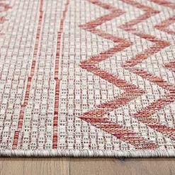 Geometric Stripe Sun Shower Outdoor Area Rug, 7x9