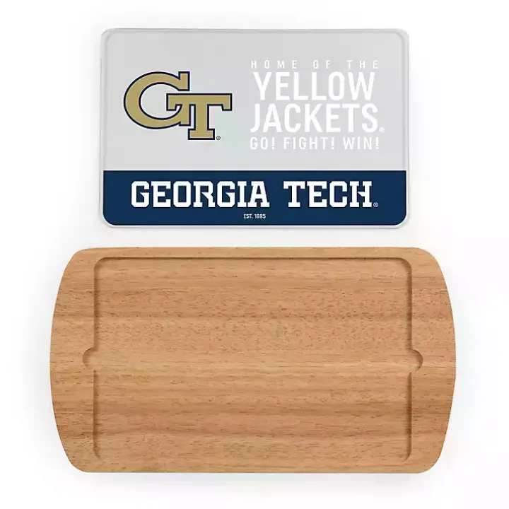 Georgia Tech Wood and Glass Serving Board