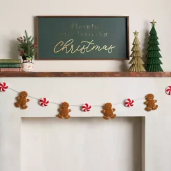 Gingerbread and Peppermint Christmas Banner