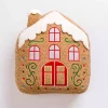Gingerbread House Shaped Christmas Pillow
