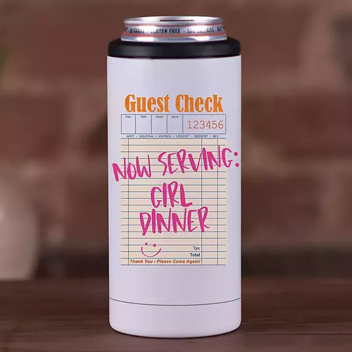 Girl Dinner Stainless Steel Koozie
