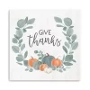 Give Thanks Eucalyptus Pumpkin Giclee Canvas Print
