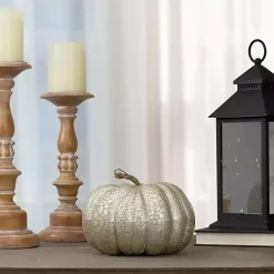 Glitter Crackle Champagne Pumpkin