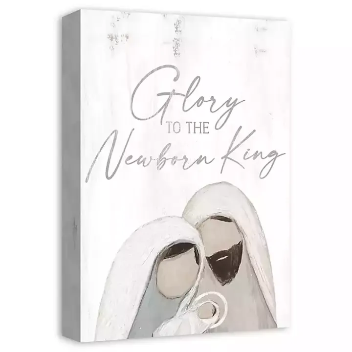 Glory to the Newborn King Canvas Art Print