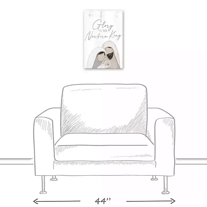 Glory to the Newborn King Canvas Art Print