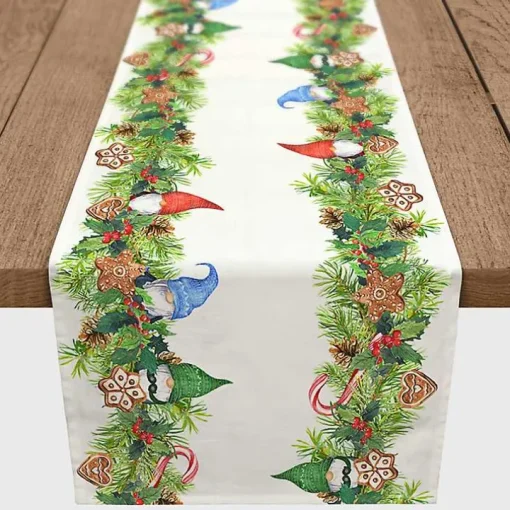 Gnome and Cookies Twill Table Runner, 72 in.