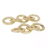 Gold Aluminum Chain Link Sculptures, Set of 2