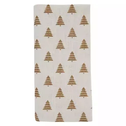 Gold Christmas Tree Napkins, Set of 4