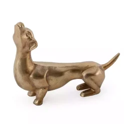 Gold Dachshund Figurine