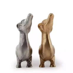 Gold Dachshund Figurine