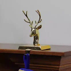 Gold Deer Stocking Holder