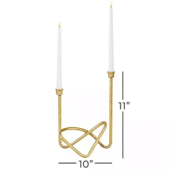 Gold Iron Taper Candle Holder