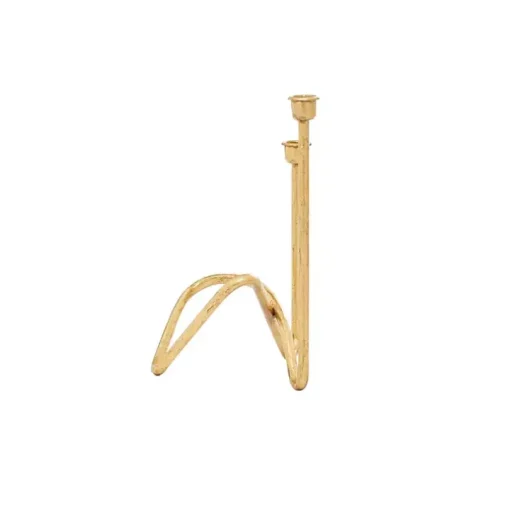 Gold Iron Taper Candle Holder