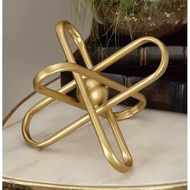 Gold Modern Burst 2-pc. Decorative Sculpture Set