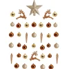 Gold 40-pc. Christmas Ornament & Star Topper Set
