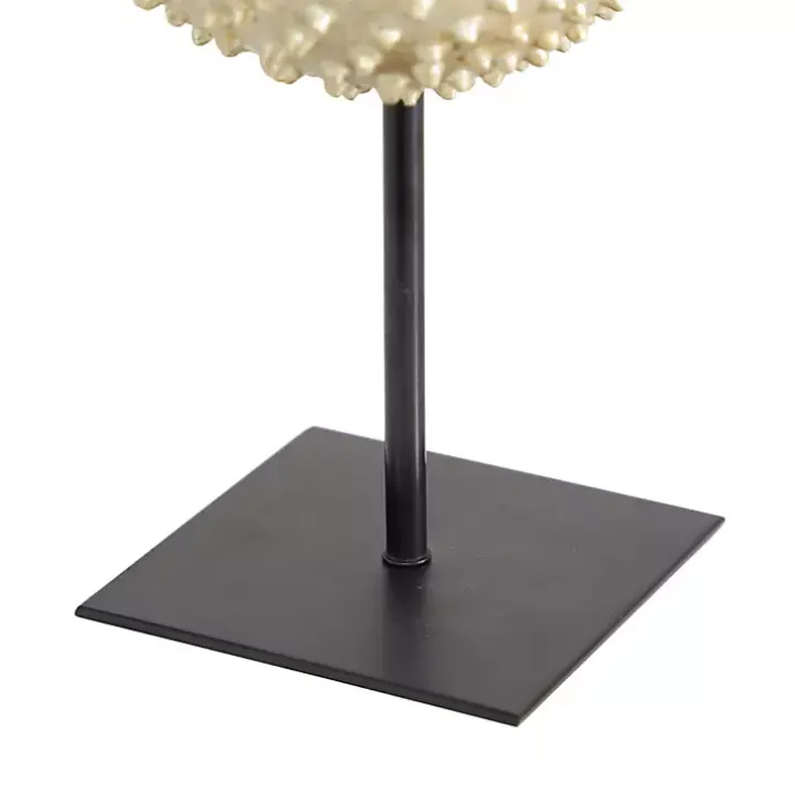 Gold Puffer Fish Sculpture