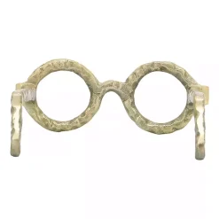 Gold Round Eye Glasses Sculpture