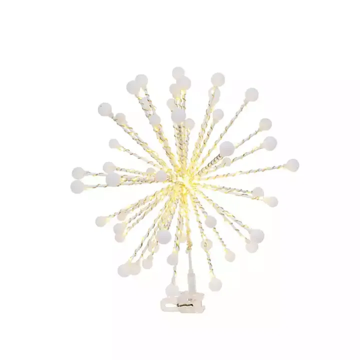 Gold Starburst Snowflake LED Tree Topper