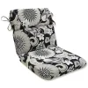 Graphite Floral Outdoor Chair Cushion