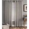 Graphite Stripe Single Curtain Panel, 84 in.
