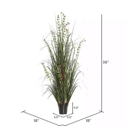 Grass and Eucalyptus Potted Plant