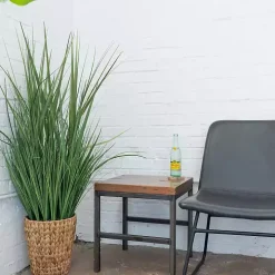 Grass Arrangement in Natural Woven Basket