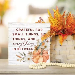 Grateful For All Things Wood Wall Plaque