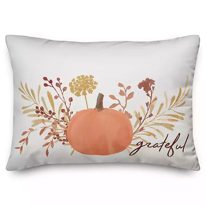 Grateful Harvest Double Sided Accent Pillow
