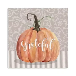 Grateful Pumpkin Canvas Art Print, 30x30