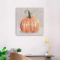 Grateful Pumpkin Canvas Art Print, 30x30
