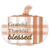 Grateful, Thankful, Blessed Wood Wall Plaque