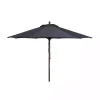 Gray 9 ft. Eucalyptus Outdoor Umbrella