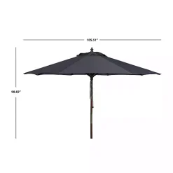 Gray 9 ft. Eucalyptus Outdoor Umbrella