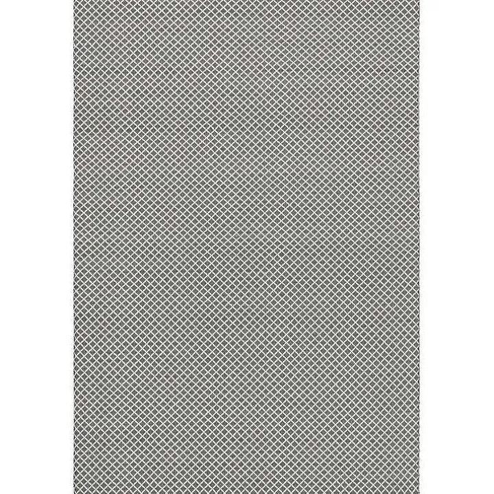 Gray & White Trellis Indoor/Outdoor Rug, 5x8