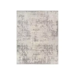 Gray Abstract Woven Area Rug, 6x9
