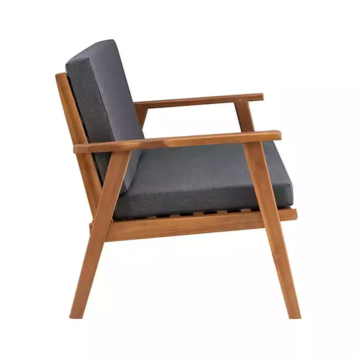 Gray Acacia Wood 4-pc. Outdoor Living Set