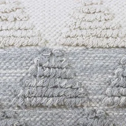 Gray and White Gradient Diamonds Lumbar Pillow
