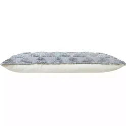 Gray and White Gradient Diamonds Lumbar Pillow