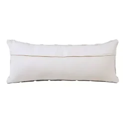 Gray and White Gradient Diamonds Lumbar Pillow