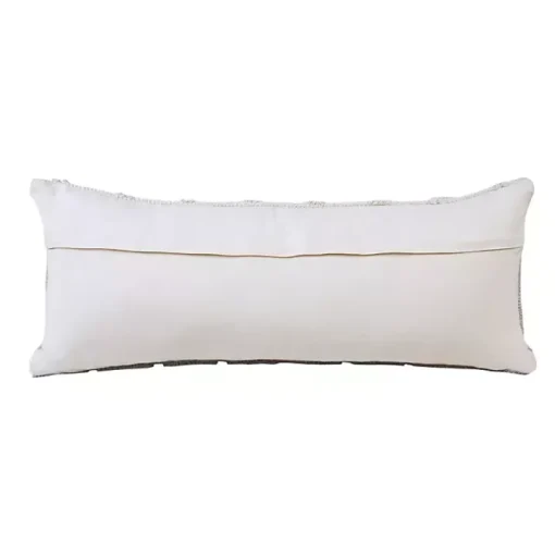 Gray and White Gradient Diamonds Lumbar Pillow