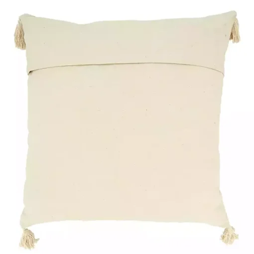 Gray Banded Whipstitch Pillow