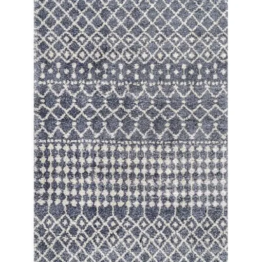 Gray Barbara Moroccan Area Rug, 5x8