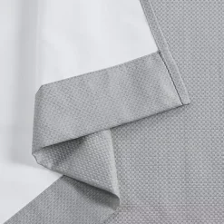 Gray Basketweave Curtain Panel Set, 84 in
