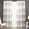 Gray Becky Curtain Panel Set, 96 in.