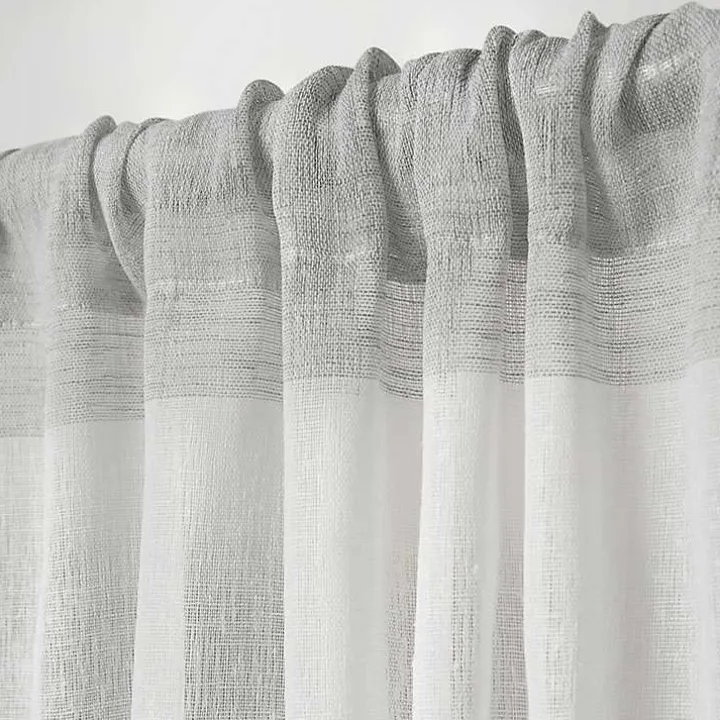 Gray Becky Curtain Panel Set, 108 in.