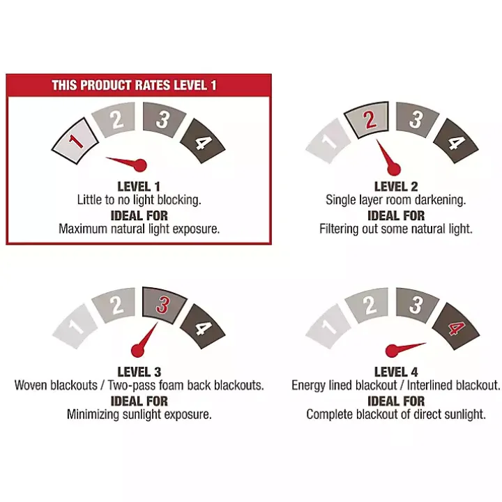 Gray Becky Curtain Panel Set, 96 in.