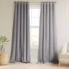 Gray Blackout Curtains, 84 in.