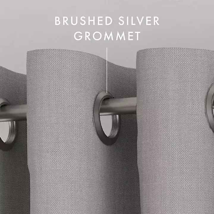 Gray Blackout Curtains, 84 in.